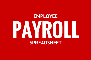 Employee Payroll Spreadsheet Excel