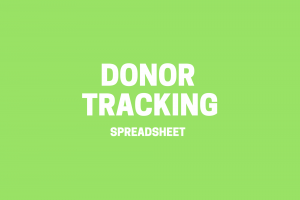 Donor Tracking Spreadsheet